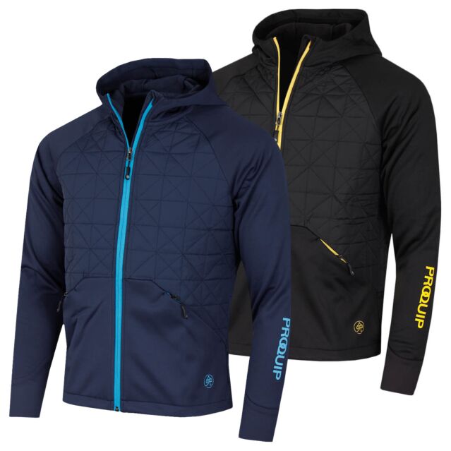 Proquip Mens Therma Bora Hooded Quilted Lightweight Windproof Golf Jacket