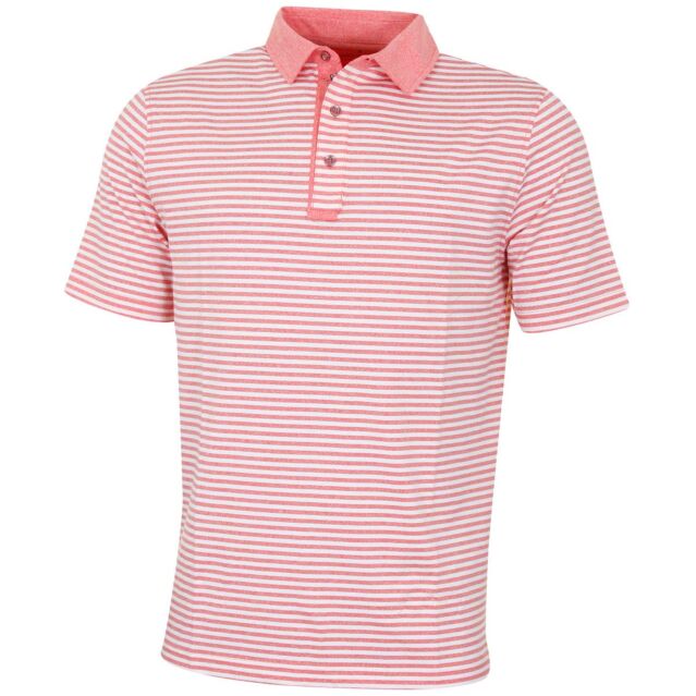 Bobby Jones Mens XH2O Fusion Feed Stripe Jersey Golf Polo Shirt