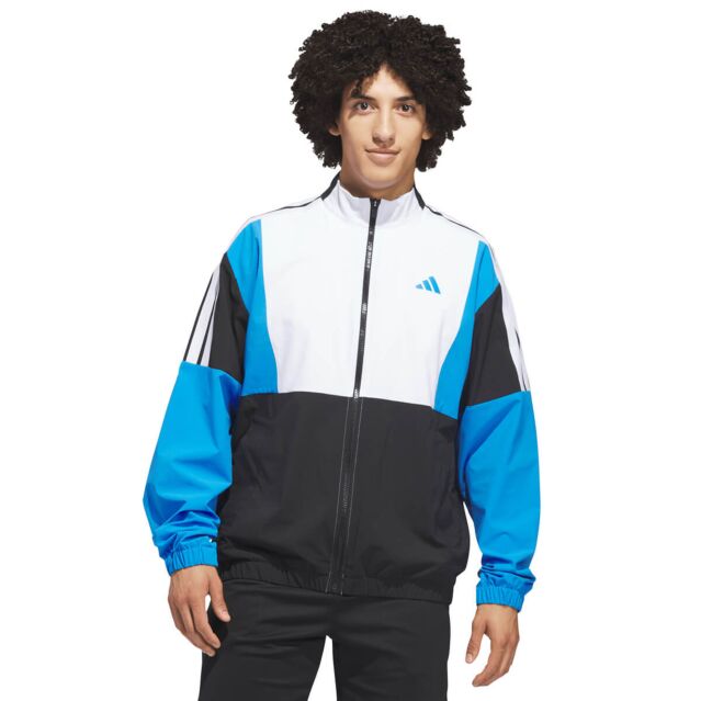 adidas Golf Mens BTC Windbreaker Versatile Lightweight Stretch Jacket