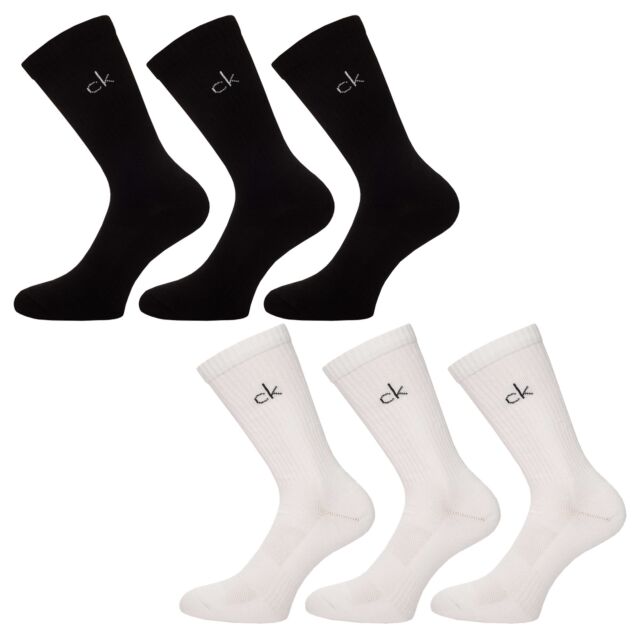 Calvin Klein Mens 2026 Golf Crew (3 Pairs) Coolmax Ventilated Socks