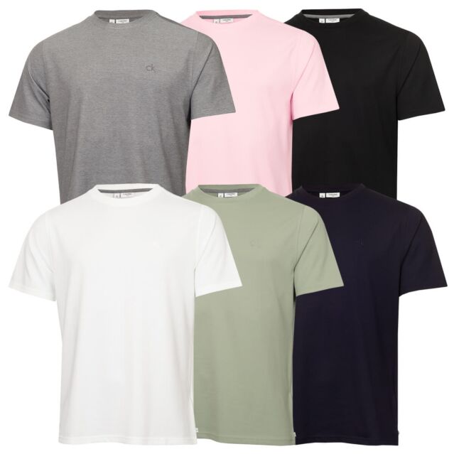 Calvin Klein Mens Uni Luxe Pique Stretch Breathable Technical T-Shirt