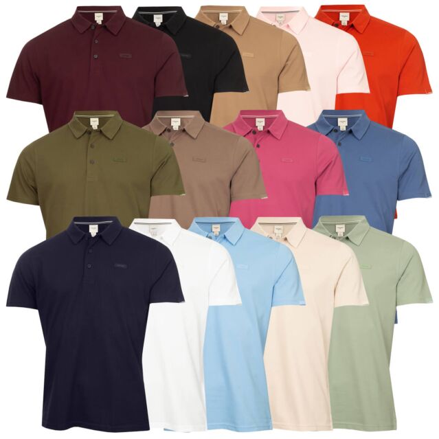 Calvin Klein Mens City Tech Cotton Moisture Wicking Pique Golf Polo Shirt
