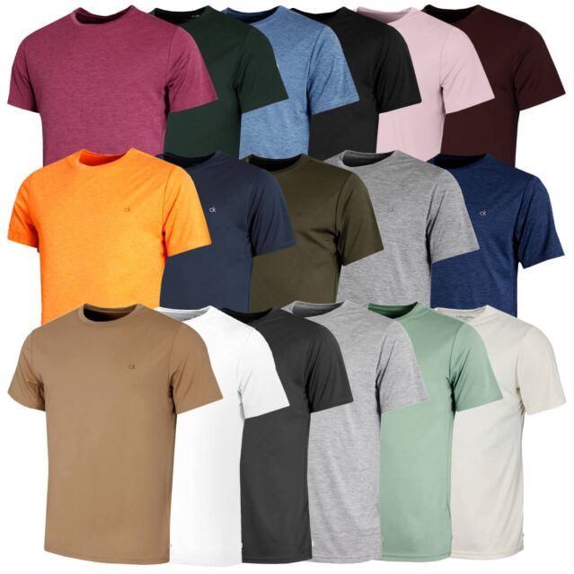 Calvin Klein Mens 2026 Harlem Quick Drying Crew Neck Lightweight Golf T-Shirt