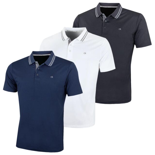 Calvin Klein Golf Mens Madison Lightweight Breathable Polo Shirt