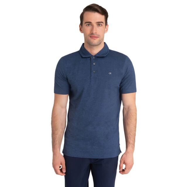 Calvin Klein Mens Newport Moisture Wicking Lightweight Golf Polo Shirt