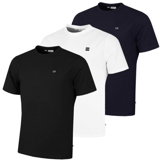 Calvin Klein Mens 2026 Campus Wicking Stretch Luxury T-Shirt