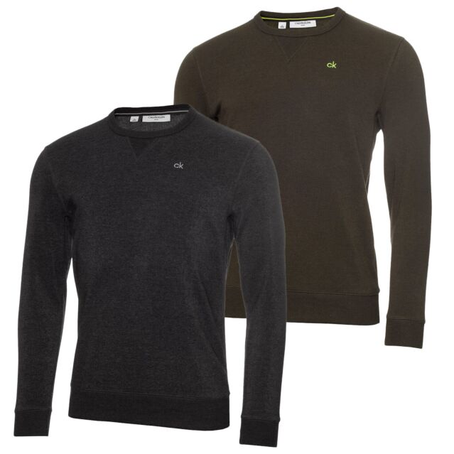 Calvin Klein Mens Crew Neck Stretch Insulated Wicking Sweater