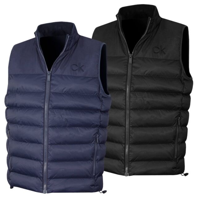 Calvin Klein Mens Lassen Padded Water Repellent Golf Gilet