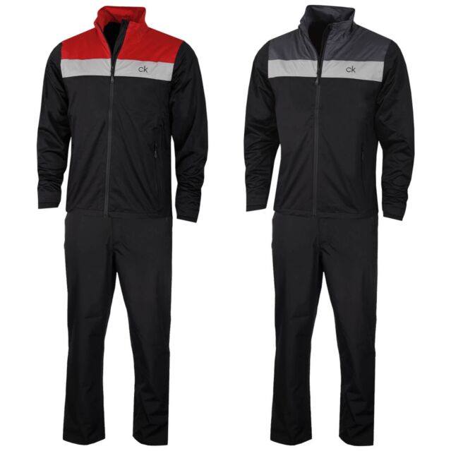 Calvin Klein Mens Colour Block Breathable Waterproof Golf Suit
