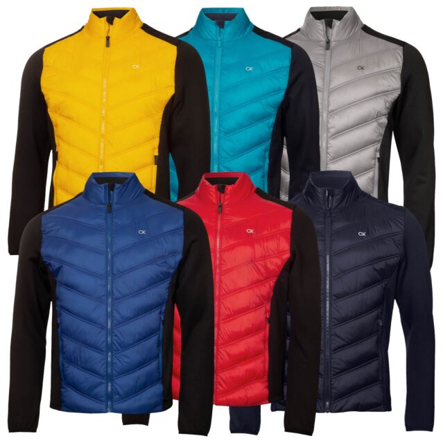 Calvin Klein Mens Frontera Insulated Breathable Hybrid Golf Jacket