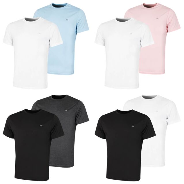 Calvin Klein Mens 2026 2 Pack Lightweight Wicking Performance Tech T-Shirt