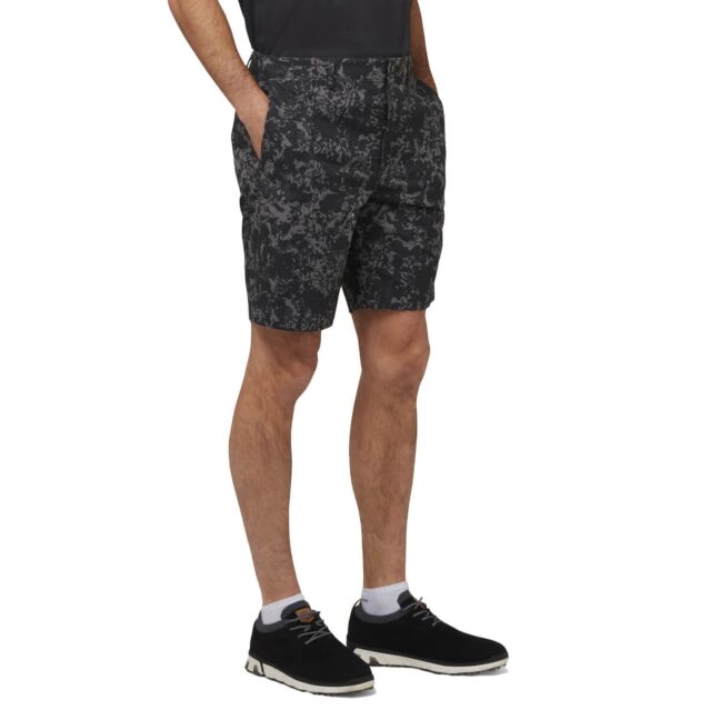 Callaway Golf Mens Camo Chev Print Recycled SwingTech Stretch Shorts