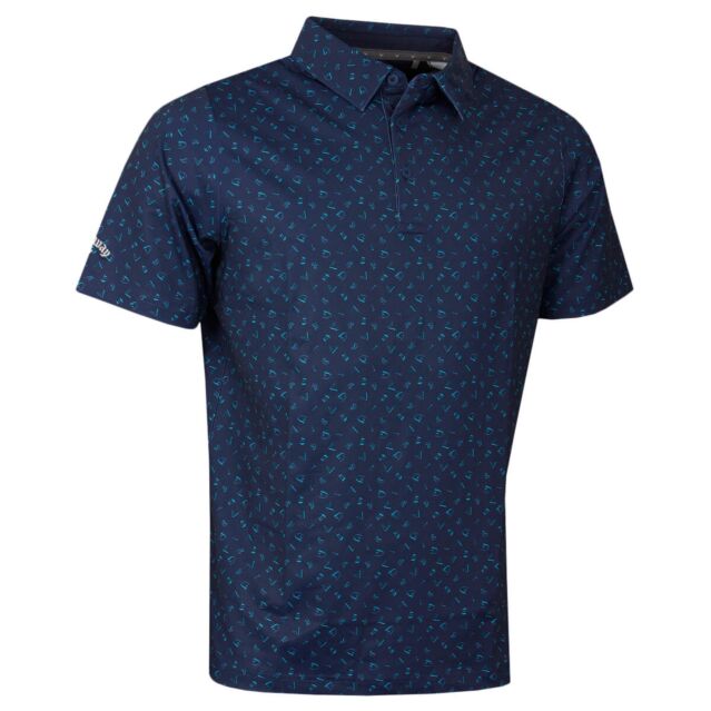 Callaway Golf Mens All Over Drive SwingTech Stretch Golf Polo Shirt