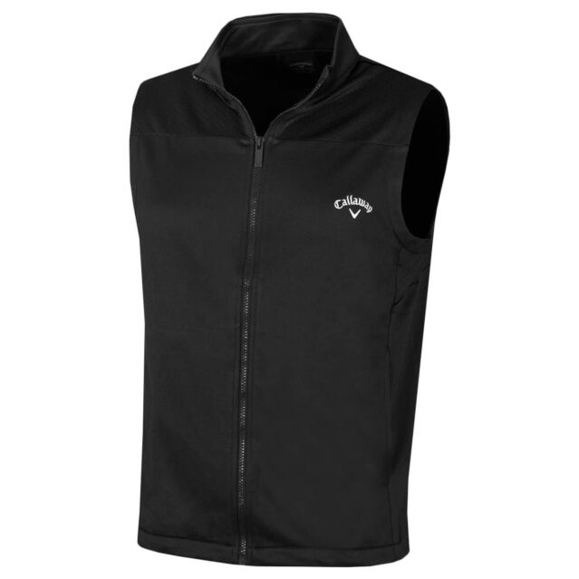 Callaway Golf Mens Swing Tech Sleeveless Thermal 4 Way Stretch Vest