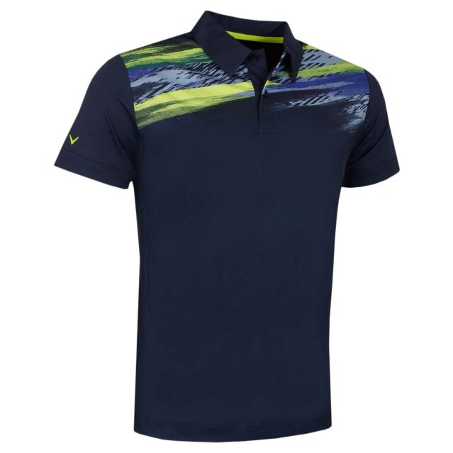 Callaway Golf Mens Engineered Active T Moisture Wicking Polo Shirt