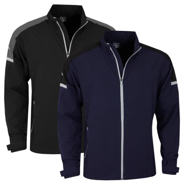 Callaway Golf Mens Shoulder Block Water Repellent SwingTech Golf Wind Jacket