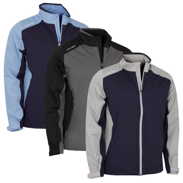 Callaway Mens Stormlite lll Waterproof SwingTech Full Zip Golf Jacket