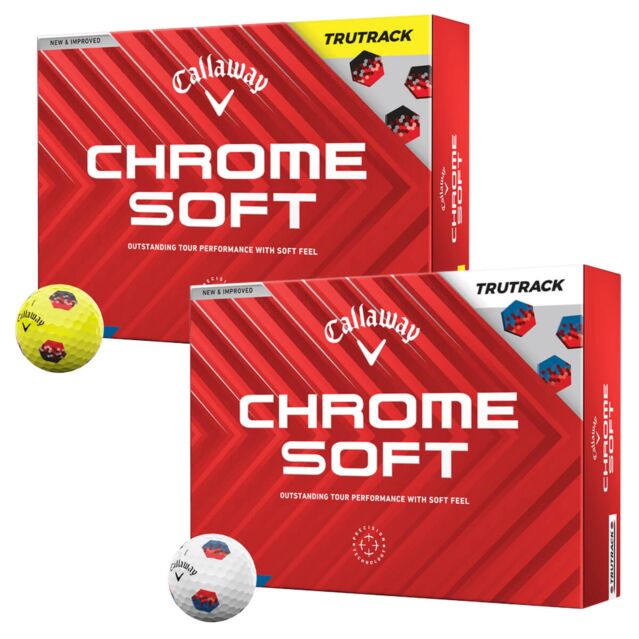 Callaway Golf Unisex Chrome Soft 24 TruTrak 12 Pack Performance Golf Balls