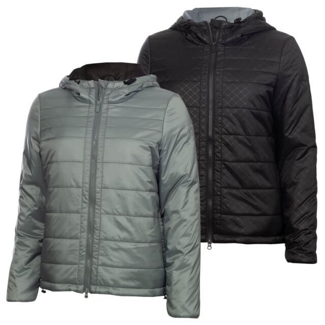 Calvin Klein Womens Rio Padded Hooded Water Resistant Thermal Jacket