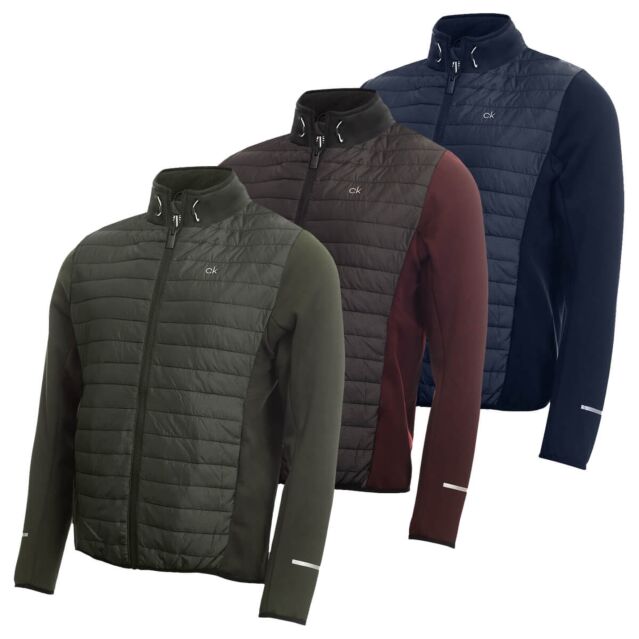 Calvin Klein Mens Wrangell Hybrid Performance Insulated Stretch Golf Jacket