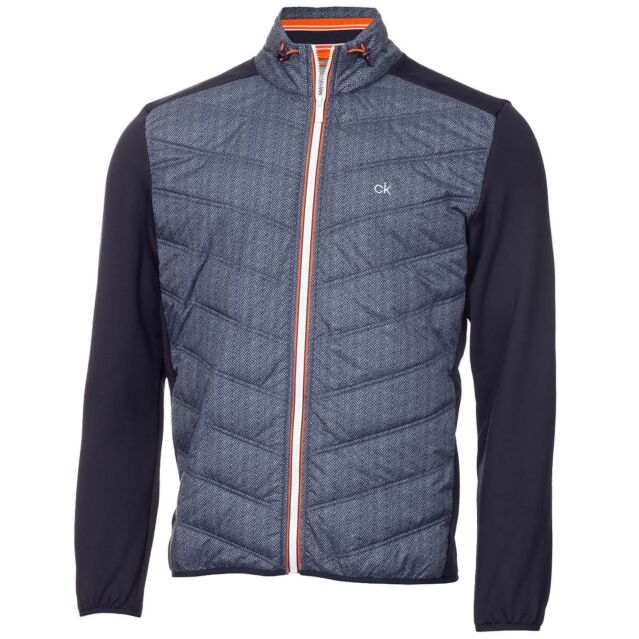 Calvin Klein Mens Gravity Hybrid Chill Force 3 Lightweight Full Zip Jacket