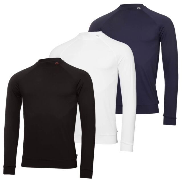 Calvin Klein Mens Bosworth Thermal Long Sleeve Breathable Golf Baselayer