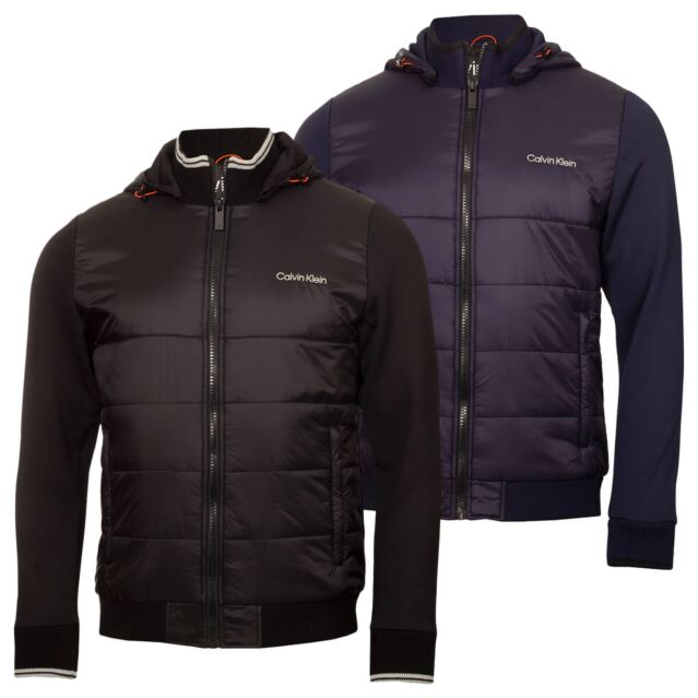 Calvin Klein Mens Somme Valley Hybrid Thermal Water Resistant Golf Jacket