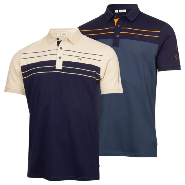 Calvin Klein Mens Georgetown Moisture Wicking Quick-Drying Polo Shirt