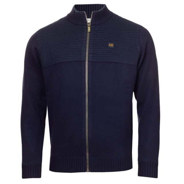 Calvin Klein Mens Oak Creek Windproof Breathable Full Zip Lined Sweater