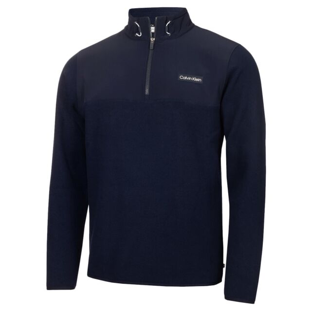 Calvin Klein Mens Hybrid Quick-Drying Breathable Polar Fleece Sweater
