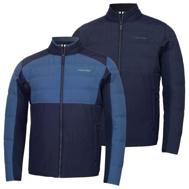 Calvin Klein Mens Regent Down Lightweight Engineered Stretch Golf Jacket