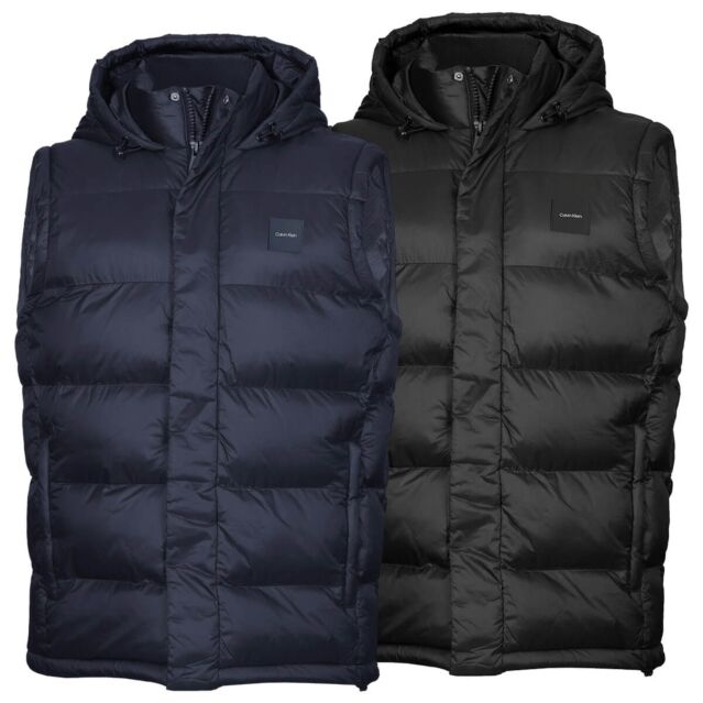 Calvin Klein Mens Vanta Hooded Insulated Layering Golf Puffa Gilet