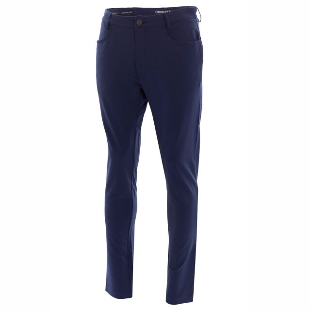 Calvin Klein Mens Genius Stretch Fabric Quick Drying Slim Fit Golf Trousers
