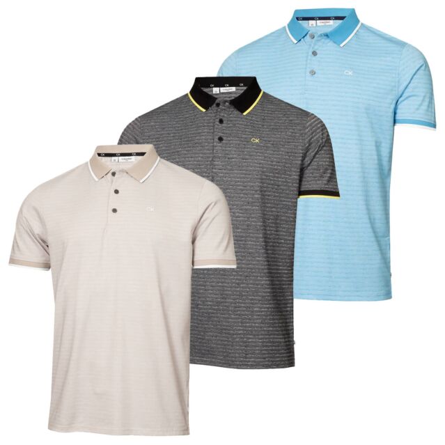 Calvin Klein Mens Sudbury UV Protection Sustainable Golf Polo Shirt