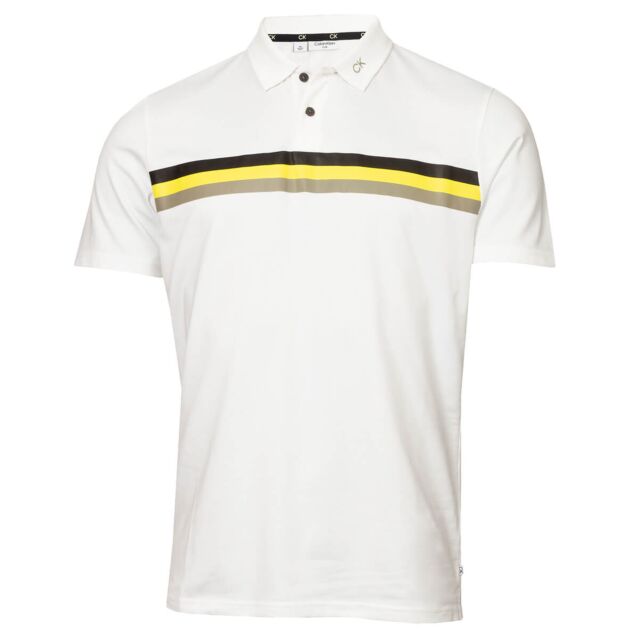 Calvin Klein Mens Parker Moisture Wicking Lighweight Golf Polo Shirt
