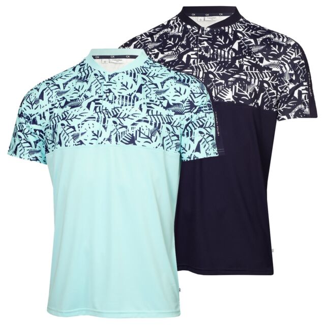 Calvin Klein Mens Brookhill Blade Collar Lightweight Golf Polo Shirt