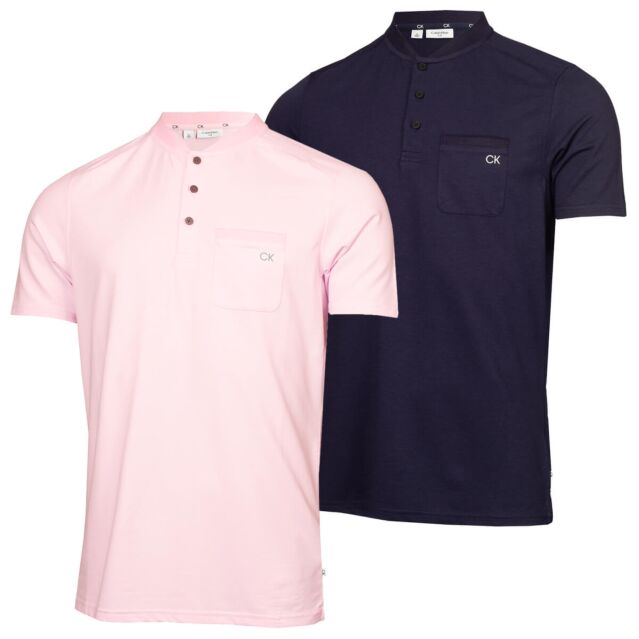 Calvin Klein Mens Middlebrook Easy Care Moisture Wicking Golf Polo Shirt