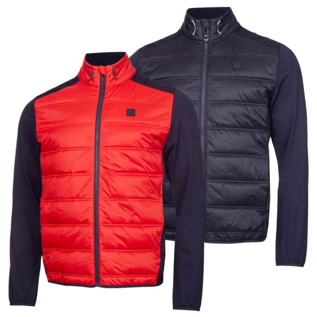 Calvin Klein Mens Rangewood Full Zip Insulated Hybrid Golf Jacket