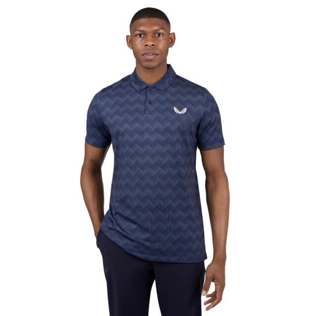 Castore Golf Performance Printed Stretch Polo Shirt