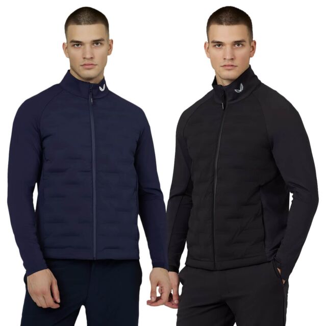 Castore Mens Hybrid Lightweight Water Repellent Four Way Stretch Jacket