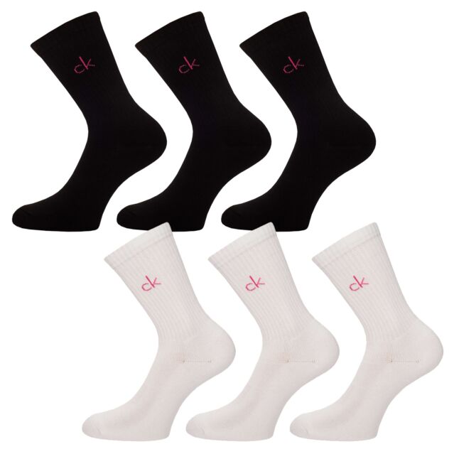Calvin Klein Womens 2026 Golf Crew (3 Pairs) Coolmax Socks UK 4-8