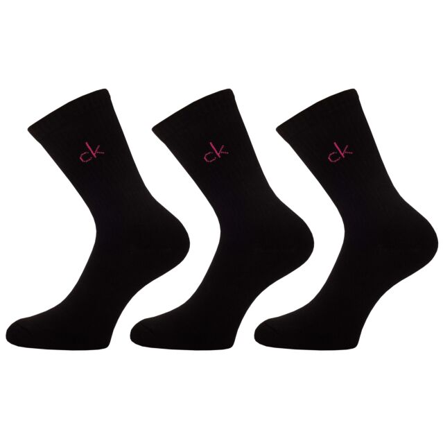 Calvin Klein Womens 2026 Golf Crew (3 Pairs) Coolmax Socks UK 4-8