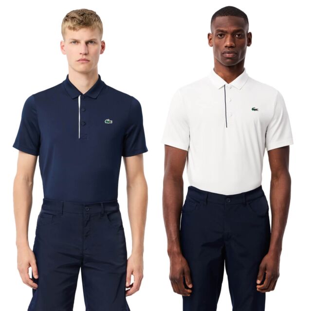 Lacoste Mens Ultra-Dry UV50 Protection Stretch Jersey Golf Polo Shirt
