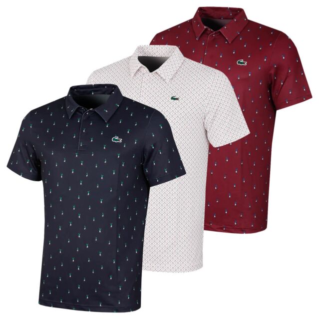 Lacoste Mens DH5175 Stretch UV Protection Golf Polo Shirt