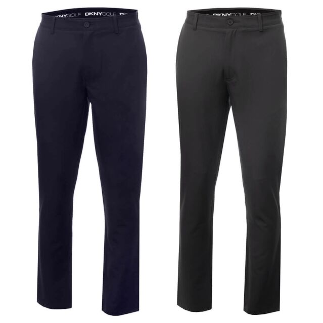 DKNY Mens Performance Stretch Moisture Wicking Golf Trousers