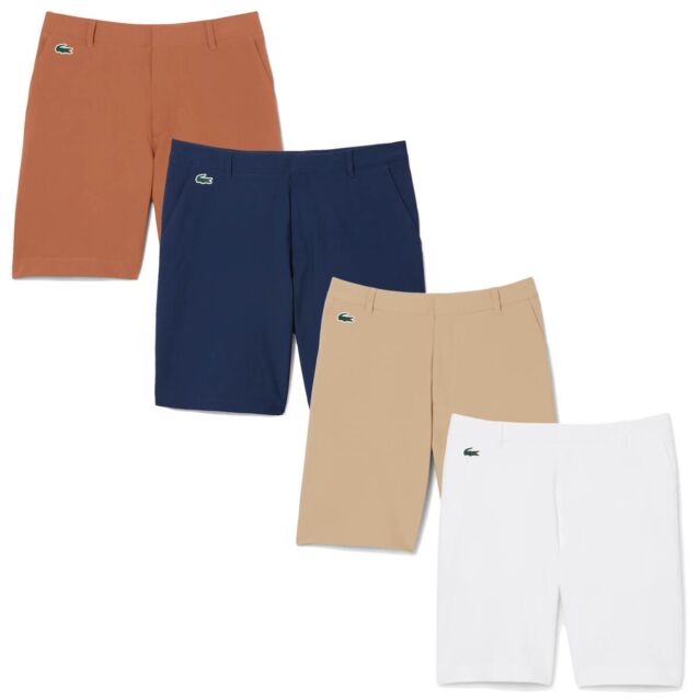 Lacoste Mens 2026 Ultra Dry Moisture Wicking Water Repellent Golf Shorts