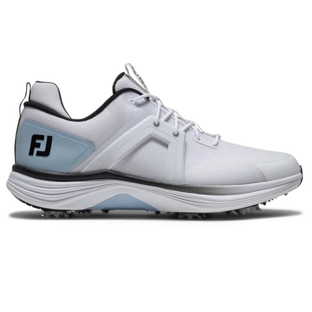 Footjoy Mens Hyperflex Lightweight Waterproof Spiked Wide Fit Golf Shoes