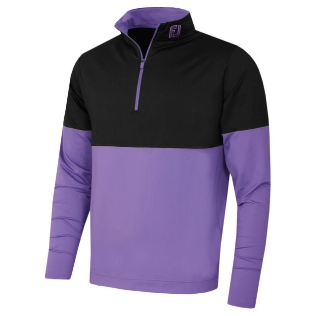 Footjoy Mens Colour Block Midlayer Wicking Stretch Golf Sweater