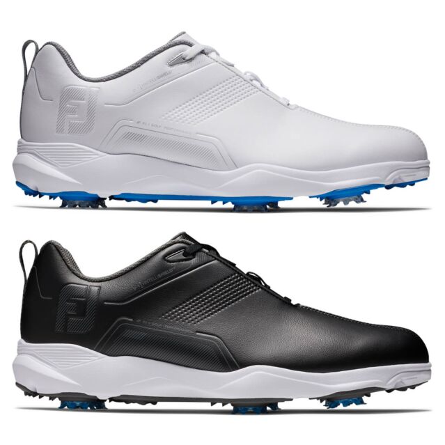 FootJoy Mens EComfort Waterproof Easy Clean Lightweight Comfort Golf Shoes