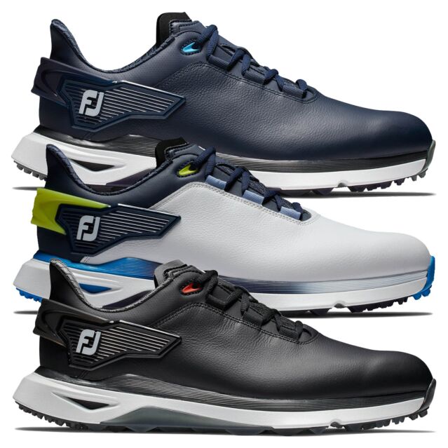 FootJoy Mens Pro SLX Leather Waterproof Spikeless Performance Golf Shoes